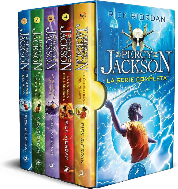 ESTUCHE PERCY JACKSON SERIE COMPLETA - RICK RIORDAN