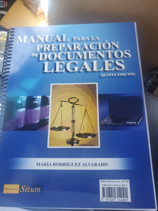 MANUAL PARA LA PREPARACION DE DOCUMENTOS LEGALE