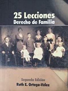 25 LECCIONES DERECHO DE FAMILI