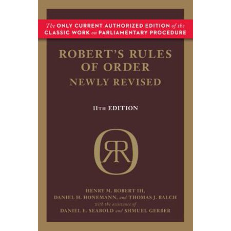 ROBERTS RULES OF ORDER